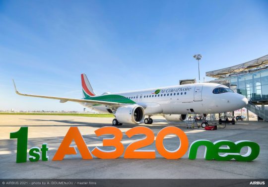 First Airbus A320neo delivery for Air Cote d'Ivoire