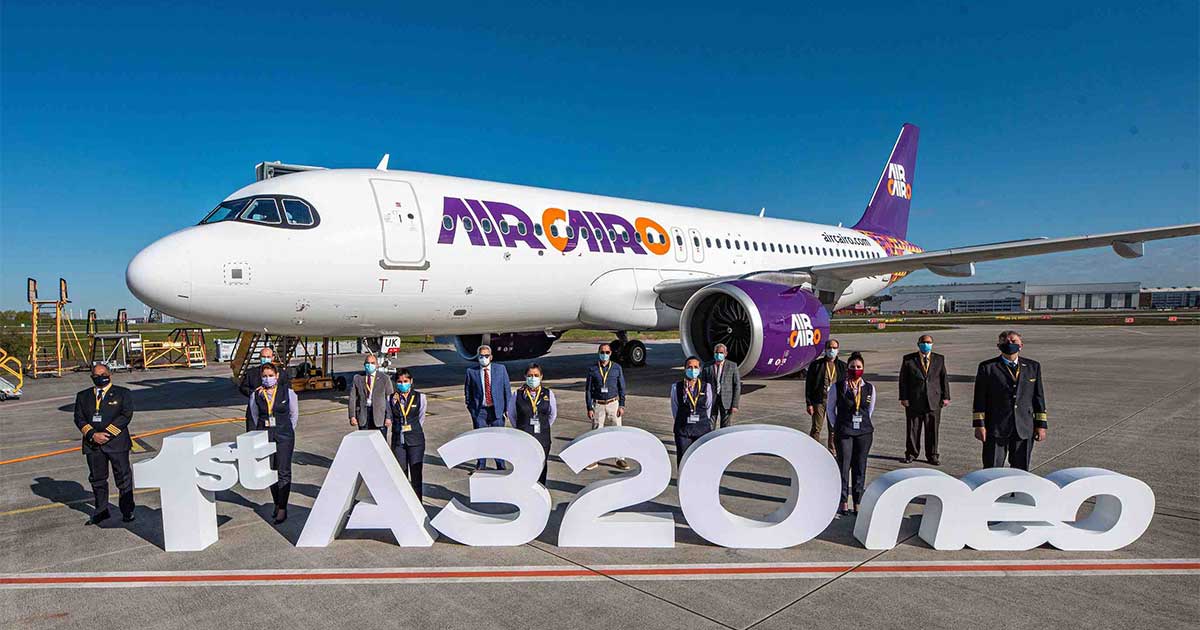 Air Cairo First A320neo Delivery