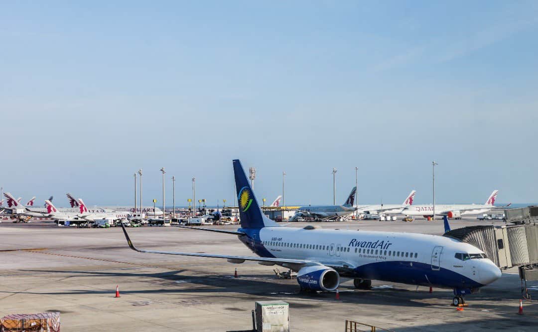 RwandAir Maiden Flight Doha