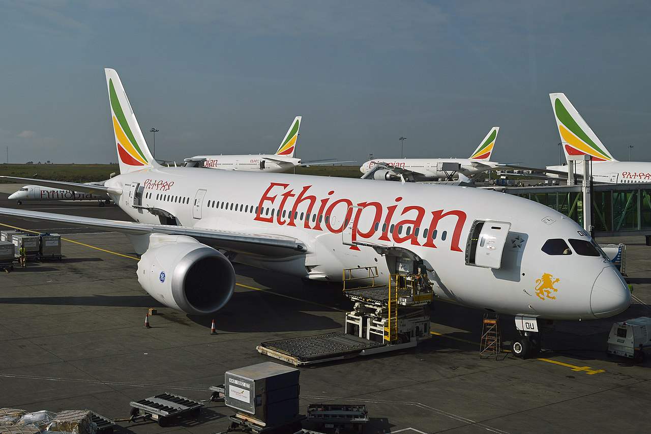 Ethiopian Airlines fleet at Addis Ababa Bole International Airport