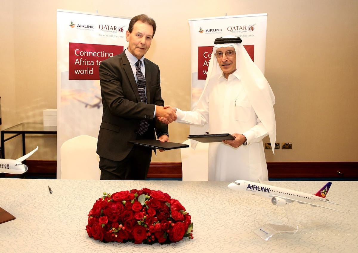 Airlink Qatar Airways sign Codeshare