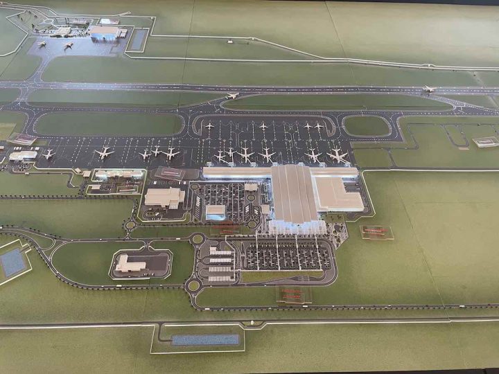 model of the new Bugesera International Airport 