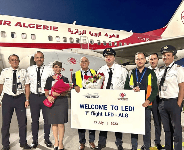 Air Algerie crew at Pulkovo International Airport