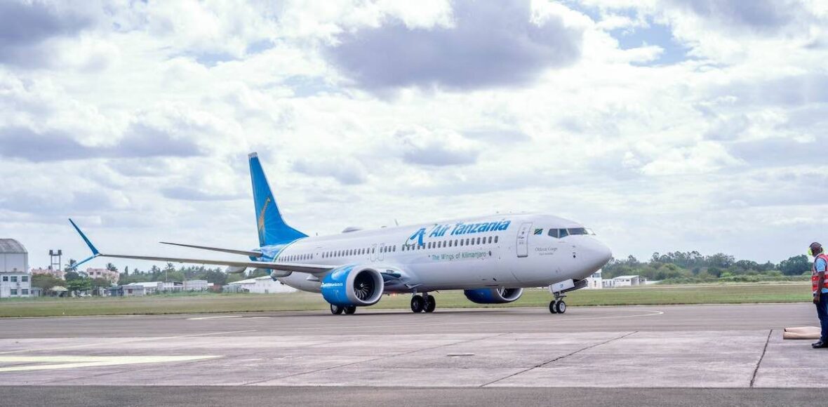 Air Tanzania Boeing 737 MAX aircraft.