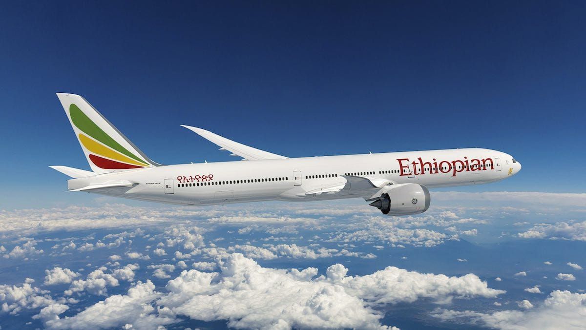 Boeing and Ethiopian Airlines announce agreement for Ethiopian to purchase eight 777-9 passenger airplanes and the potential for up to 12 additional jets.