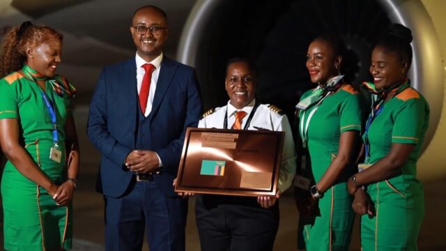 Zambia Airways welcomes its first female captain - Captain Tiza K Mumbi