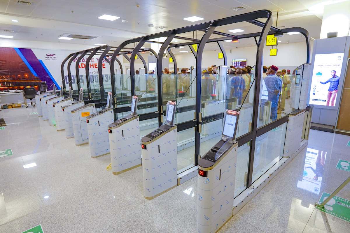 E-Gates installed at Lagos' MMIA Terminal 2 Wings D and E - and Private Terminal.