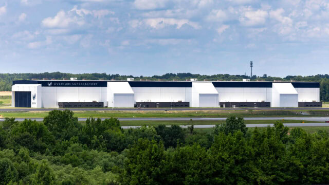 The Overture Superfactory construction completes in North Carolina, USA.