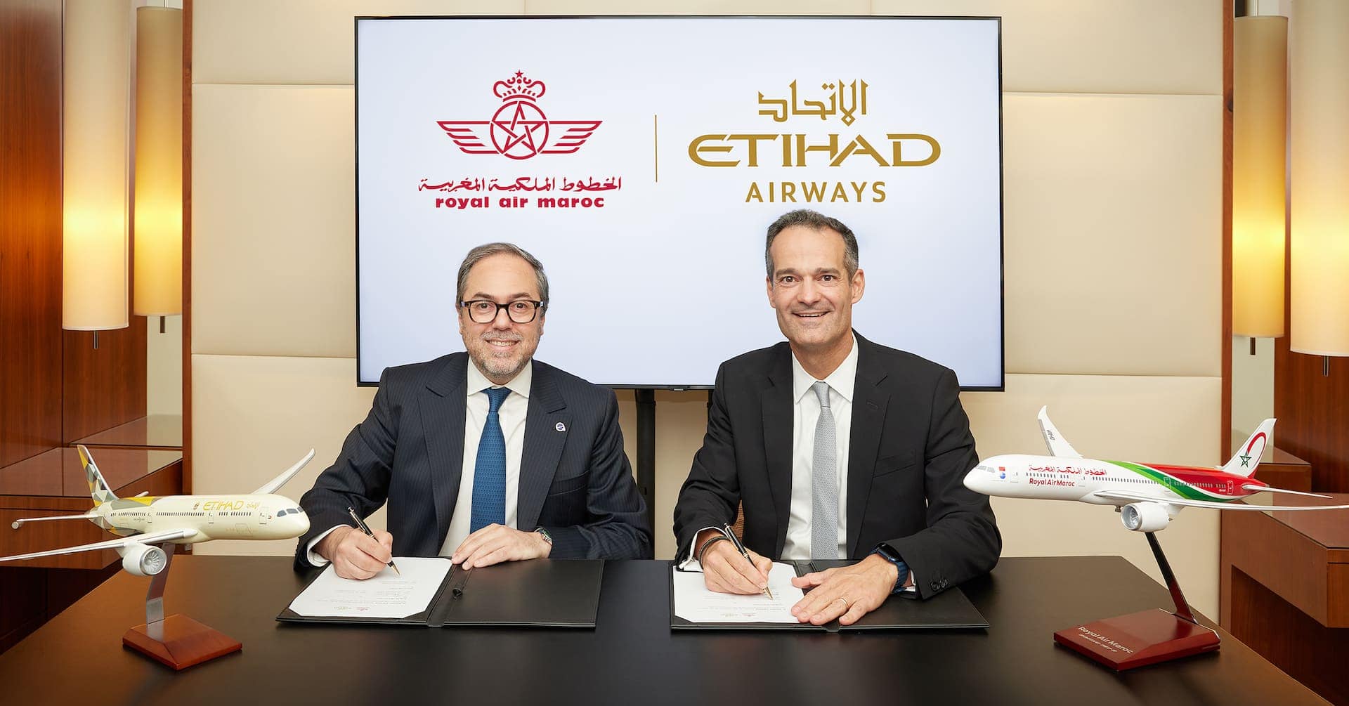 Etihad Airways and Royal Air Maroc Ink MoU To Deepen Relationship