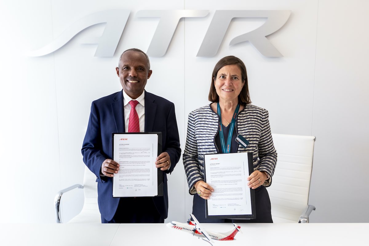 ATR and Ethiopian MRO sign LoI. (Photo/ ATR)