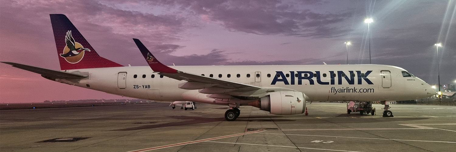 Airlink expands fleet with E190 aircraft.