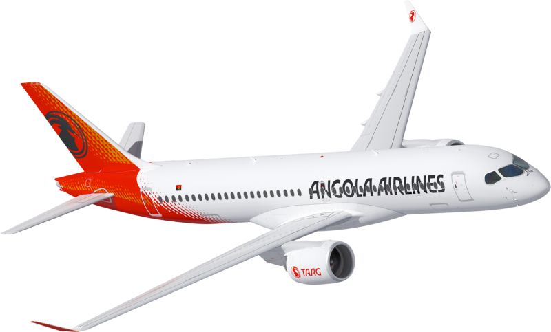 TAAG Angola Airlines A220-300 in new livery