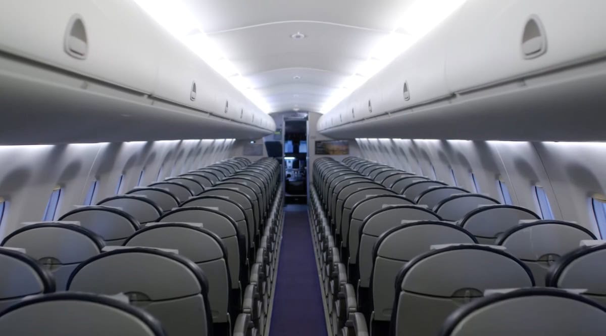 Air Botswana's Embraer E175 Jet Cabin