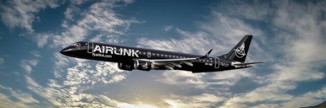 Airlink's all-black Skybucks livery