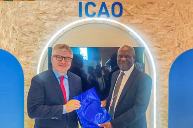 Zambia and ICAO sign Training Service Agreement in Abu Dhabi on February 11, 2025.