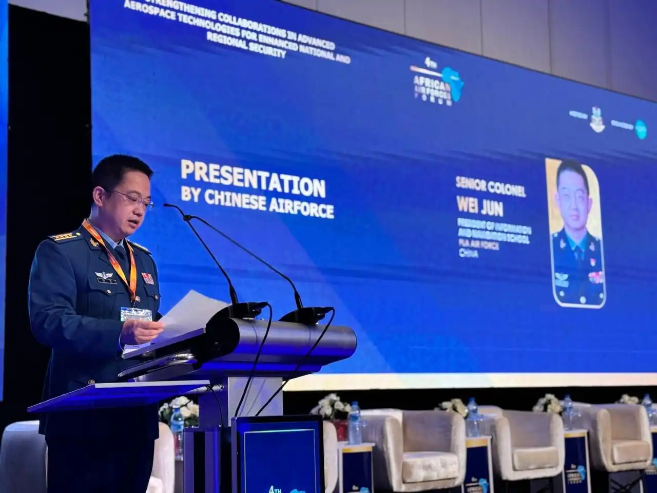 AAF2025-Senior Colonel Wei Jun, President of the Information and Navigation School, PLA Air Force Aaf2025 senior colonel wei jun, president of the information and navigation school, pla air force
