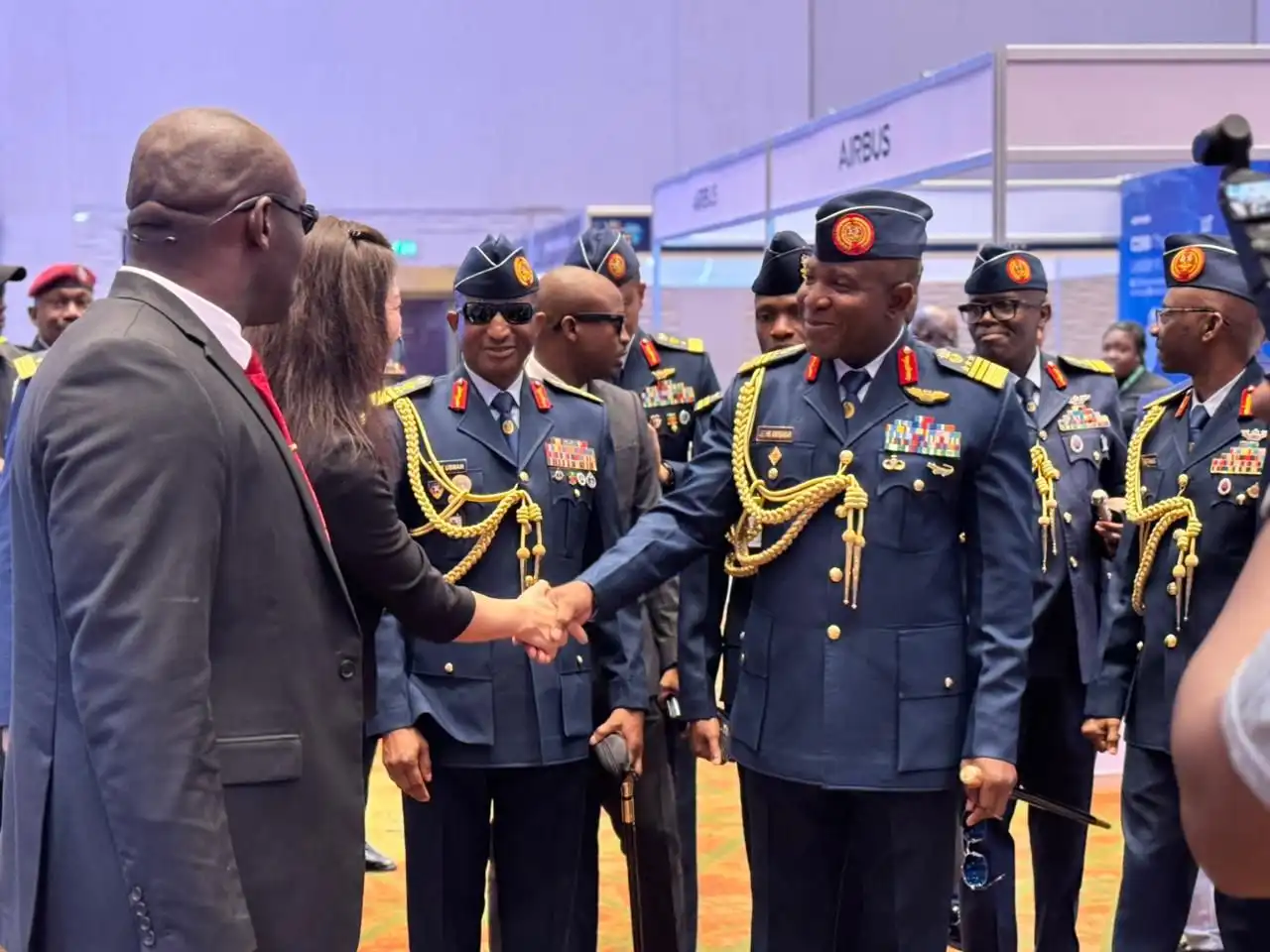 Air Marshal HB Abubakar-Chief of Air Staff-NAF Air Marshal HB Abubakar, Chief of Air Staff, Nigerian Air Force welcomes delegates at the 4th African Air Forces Forum in Lagos, Nigeria