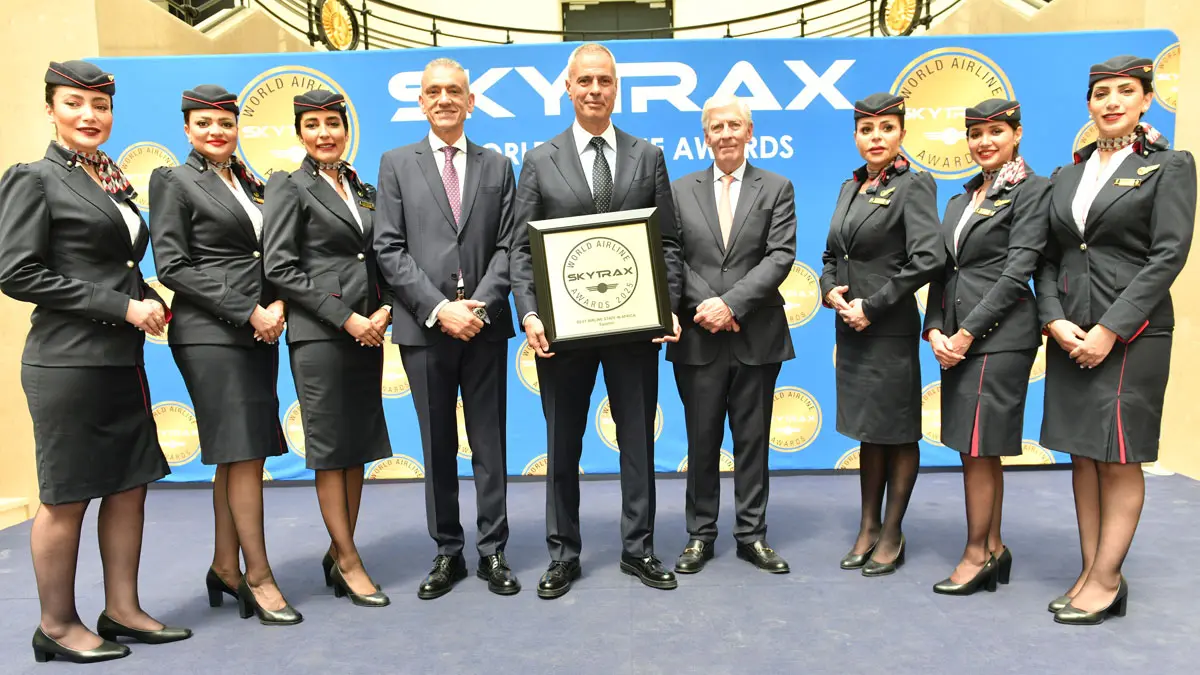 Egyptair_2025 Egyptair wins 'Best Airline Service Staff in Africa' at Skytrax 2025