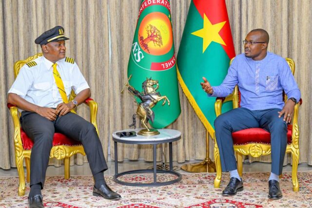 AWA Founder Togbe Afede XIV, met with Burkina Faso’s Prime Minister on the launch event of Accra–Ouagadougou