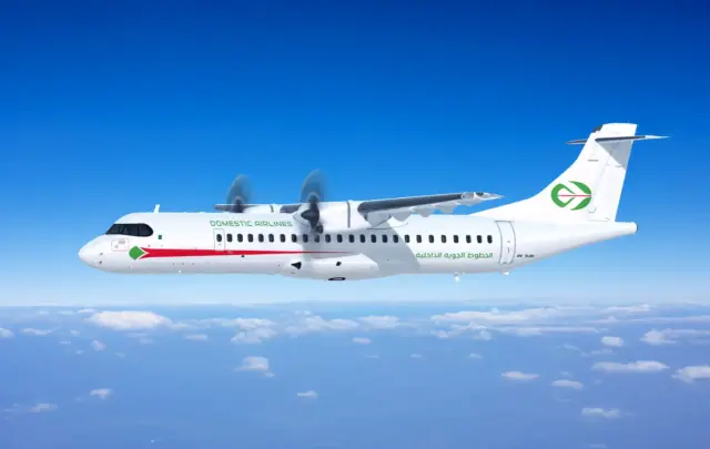 Air Algerie's Domestic Airlines livery on ATR 72-600 turboprop